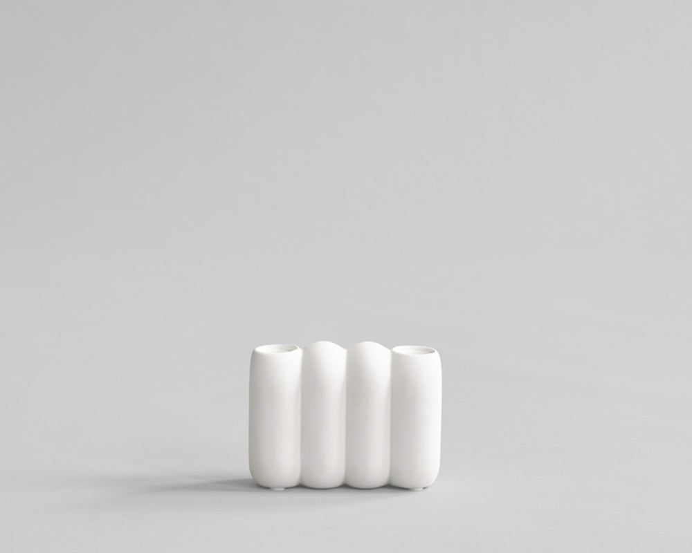 101 Copenhagen | Tube Candle Holder | Bone White | Mini