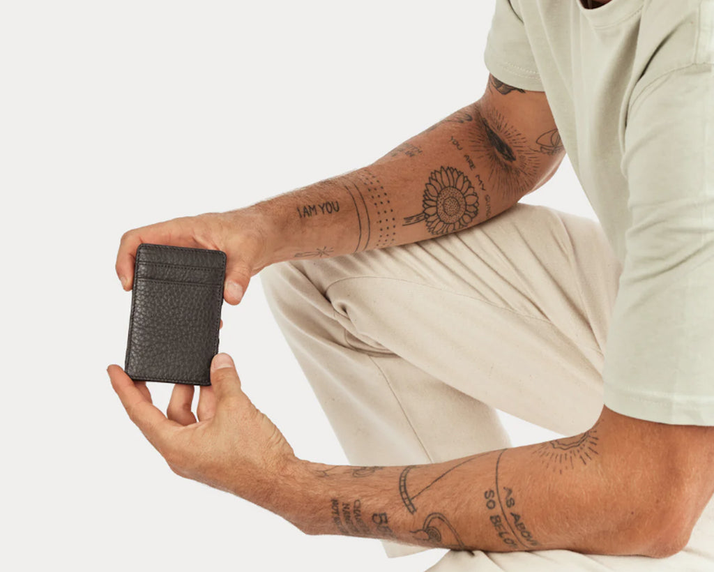 Status Anxiety Flip Mens Leather Wallet Chocolate ORNAMENT