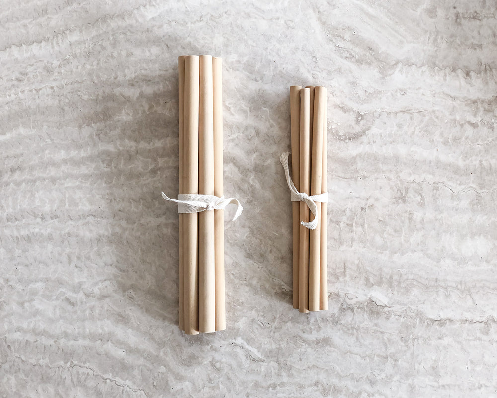 Jumbo Bamboo Straw Set