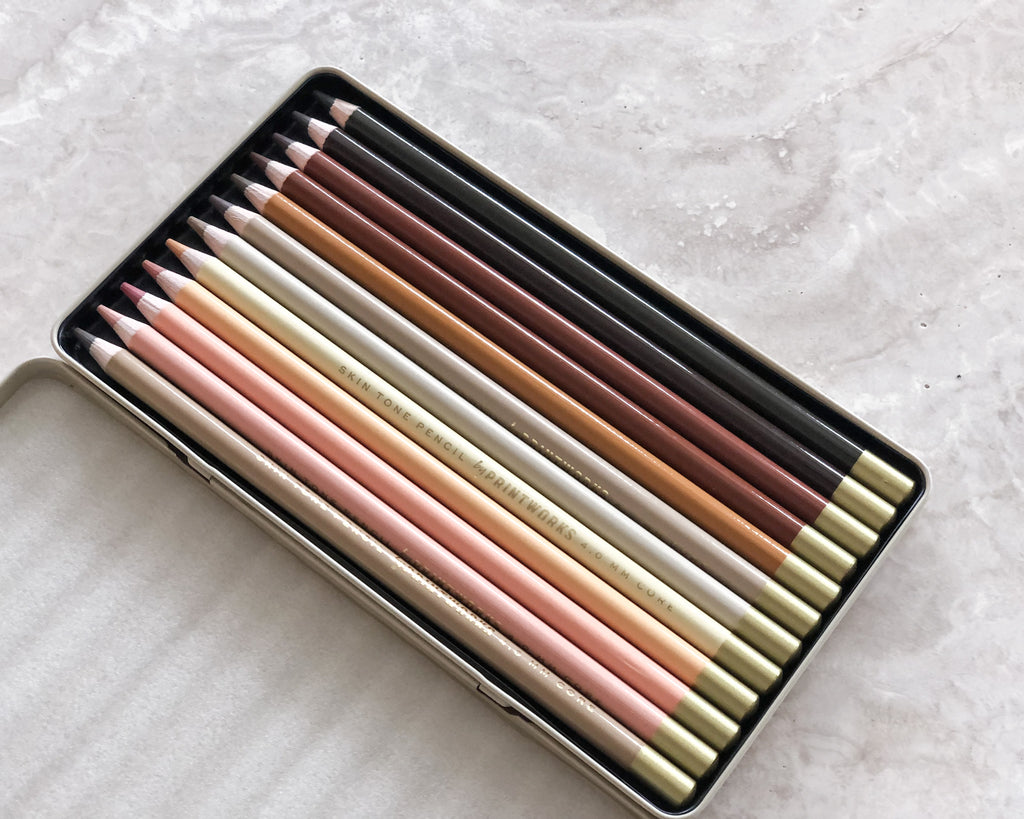 12 Color pencils - Skin tone – Printworksmarket