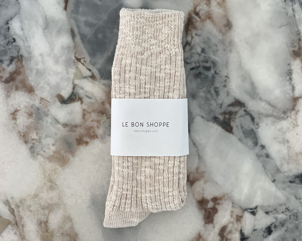 Le Bon Shoppe | Cottage Socks | Oatmeal