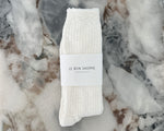 Le Bon Shoppe | Cottage Socks | White Linen