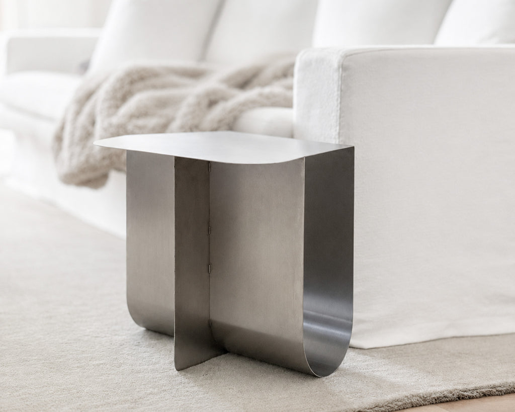 Stainless Steel Loop Side Table – ORNAMENT