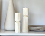 Twisted Pillar Candles | Set of 2