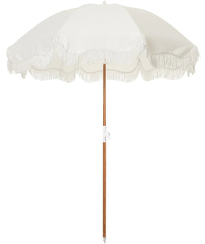 Business & Pleasure | Premium Beach Umbrella | Antique White