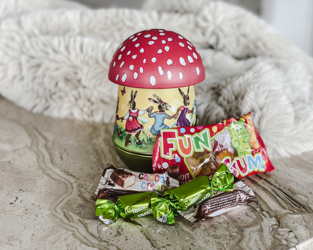 Easter Musical Mushroom Tin with Chocolates