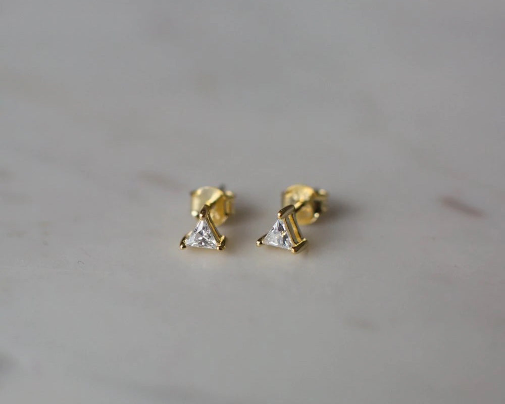Sophie | You Rock Triangle Studs | Gold