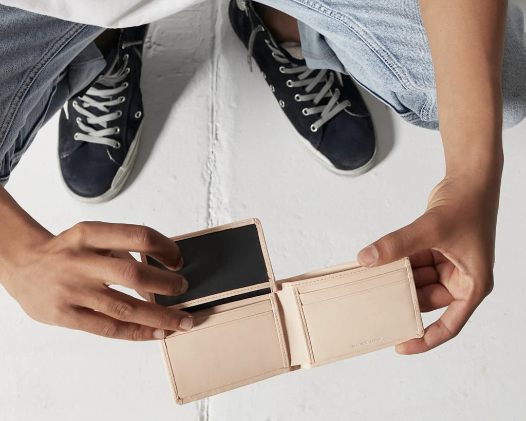 Status Anxiety Jonah Mens BiFold Wallet Tan ORNAMENT