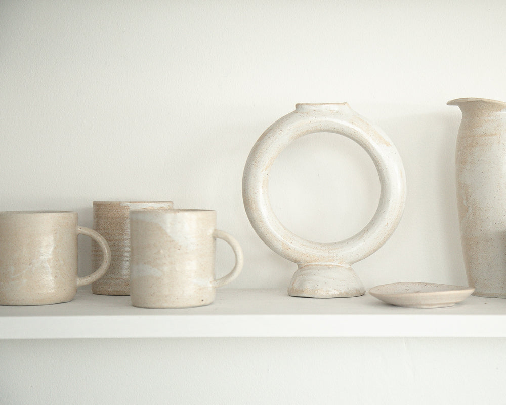 Ring Vase | Satin White