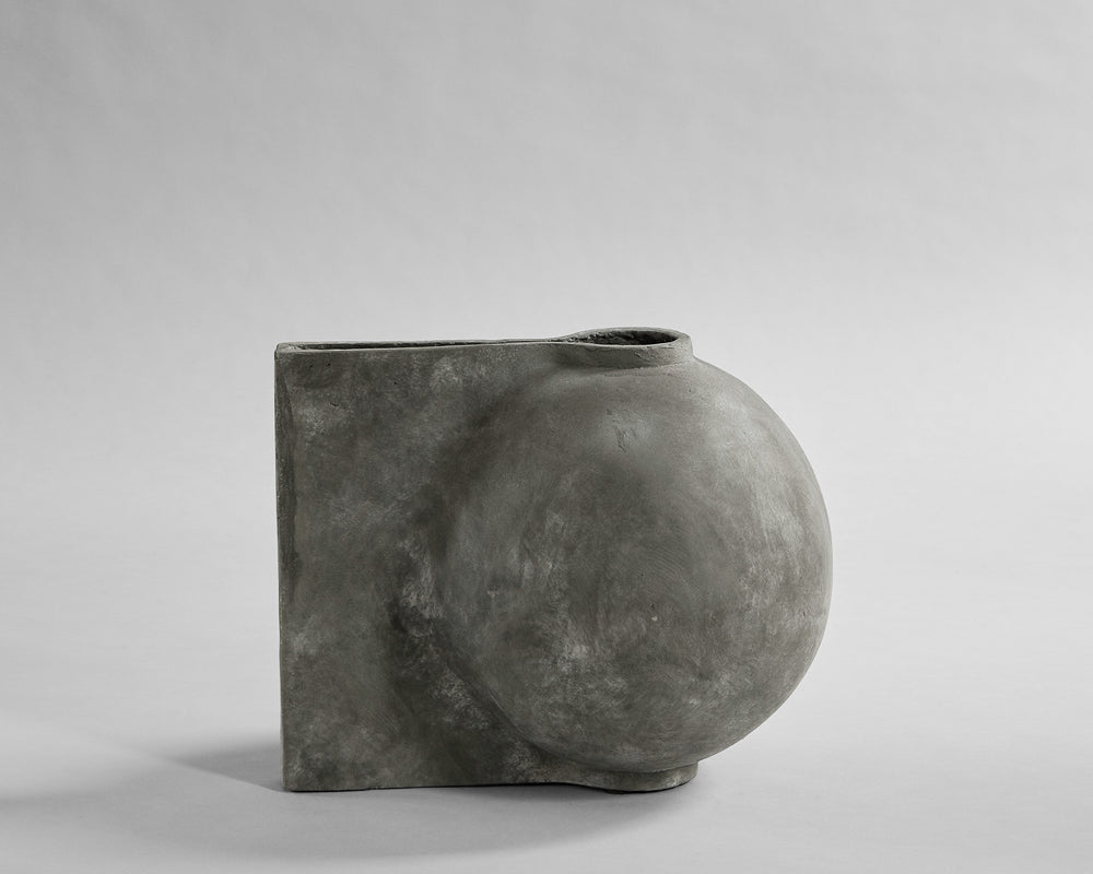 101 Copenhagen | Offset Vase | Dark Grey | Mini