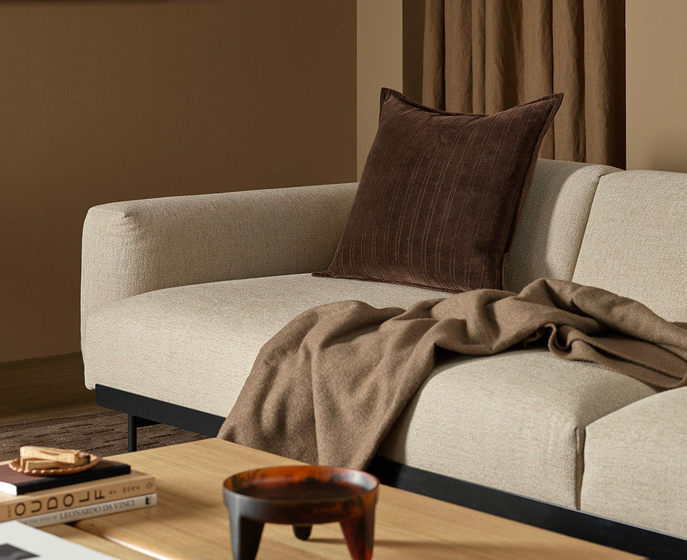 Stria Cushion | Chocolate – ORNAMENT