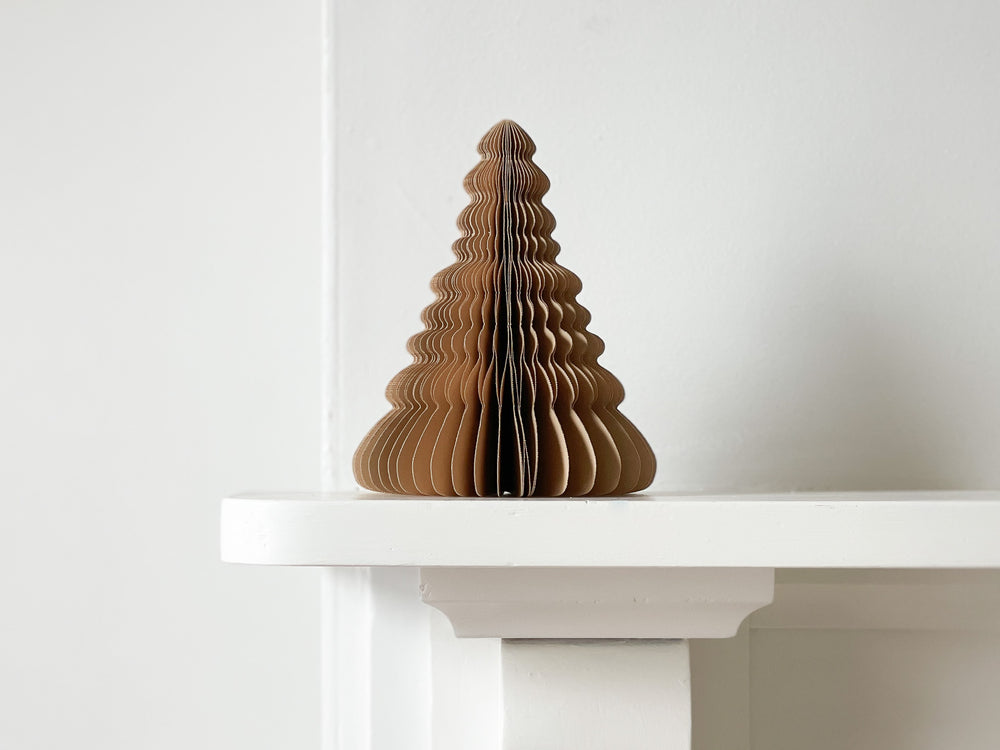 Standing Paper Tree Christmas Decoration | Biscotti | 20cm