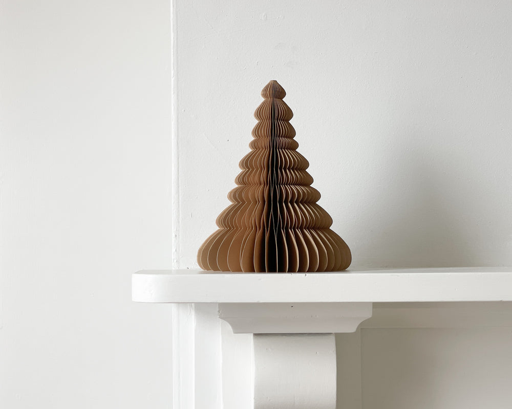 Standing Paper Tree Christmas Decoration | Biscotti | 24cm