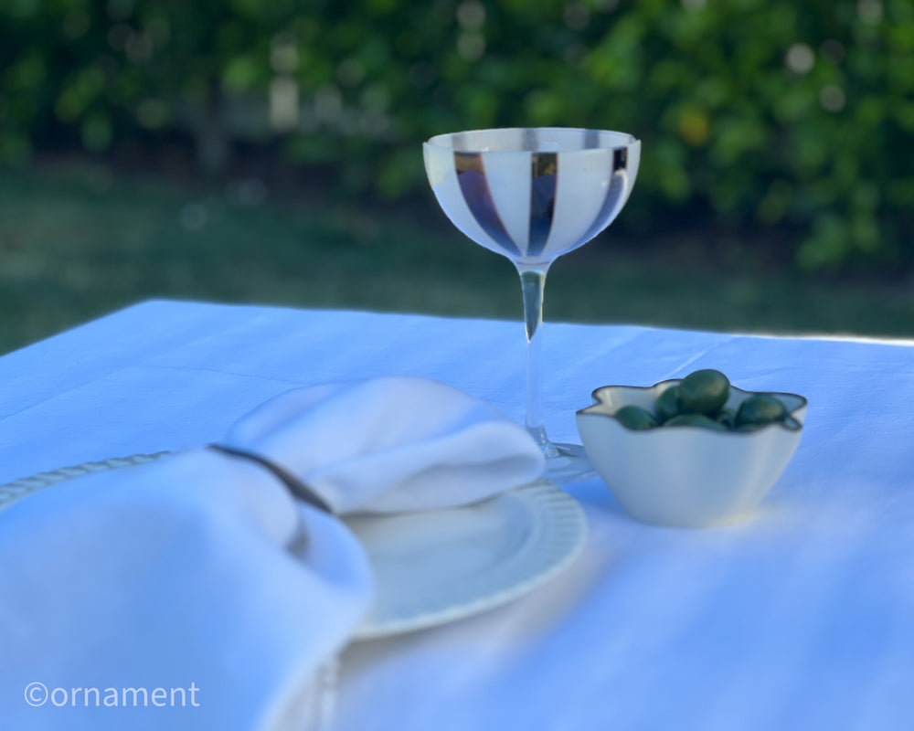 Cocktail Coupe Glass | Nude / Black Set of 2