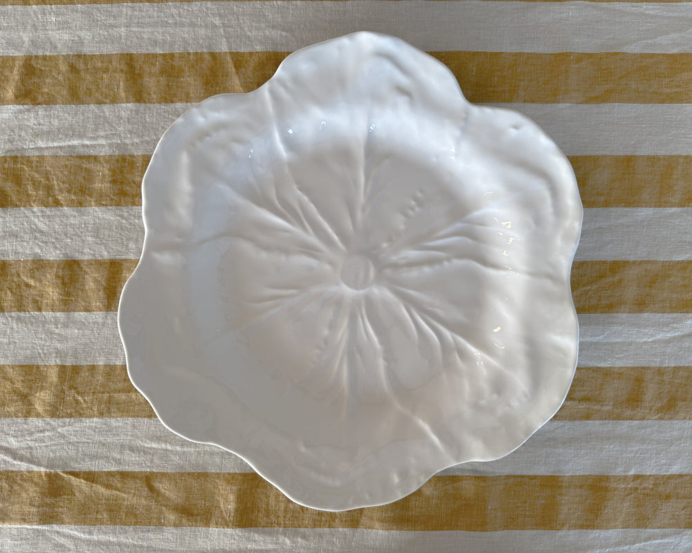 Cabbage Leaf Round Platter