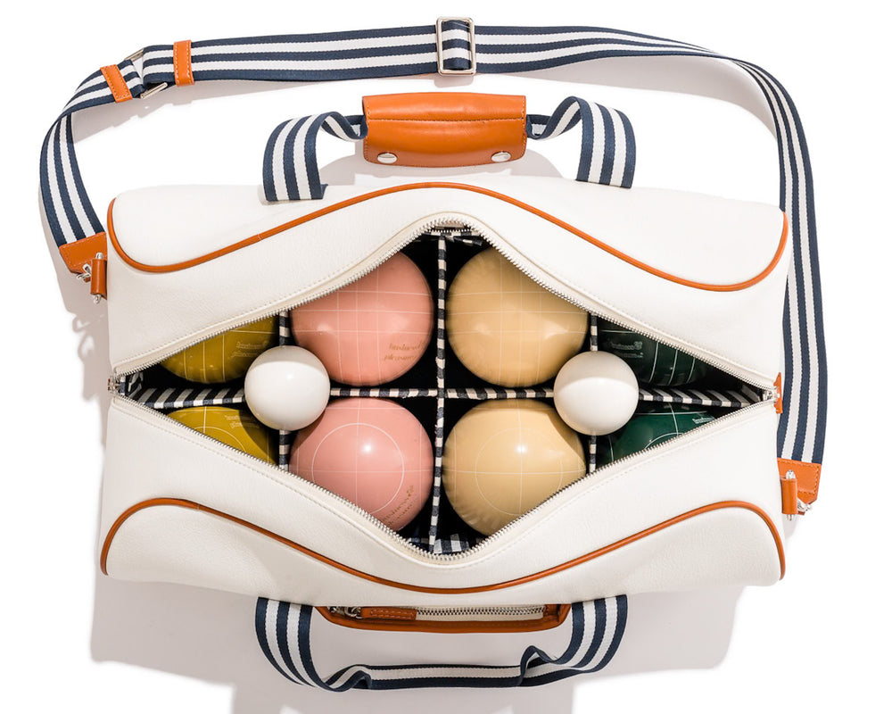 Business & Pleasure | Bocce Ball Set | Antique White