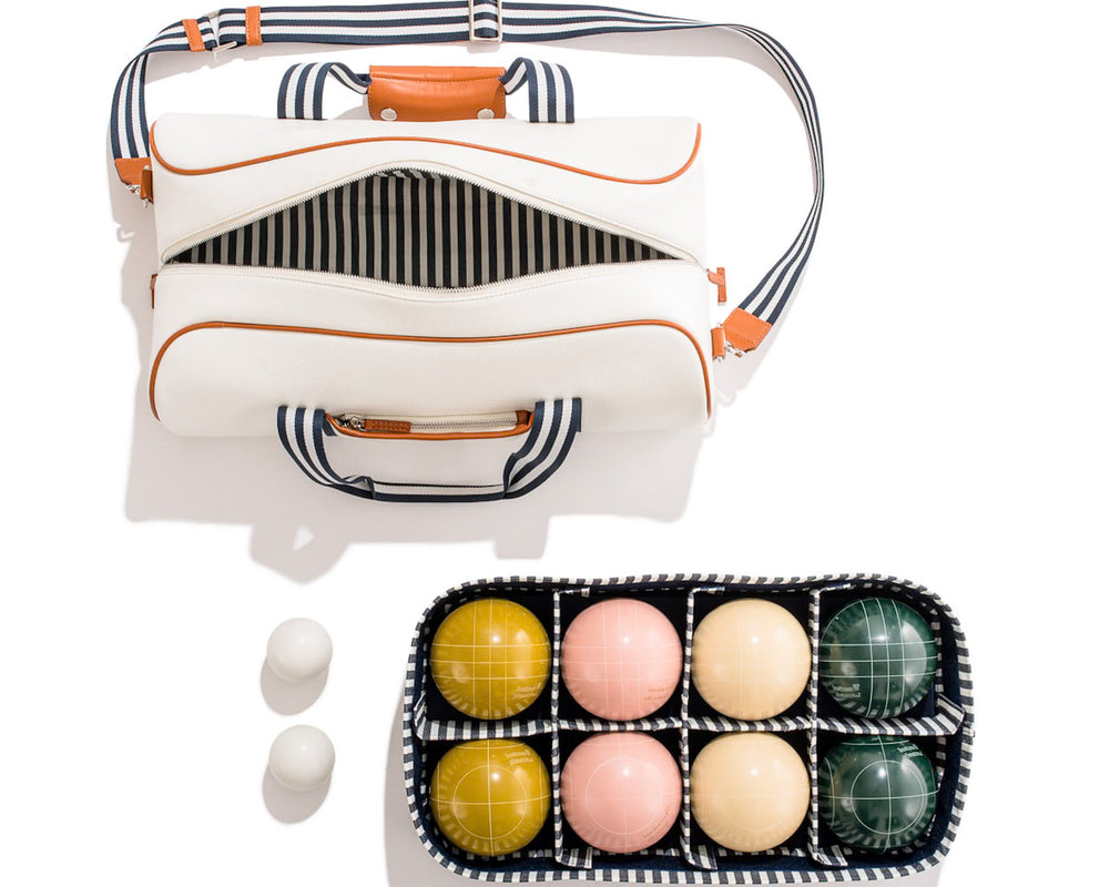 Business & Pleasure | Bocce Ball Set | Antique White