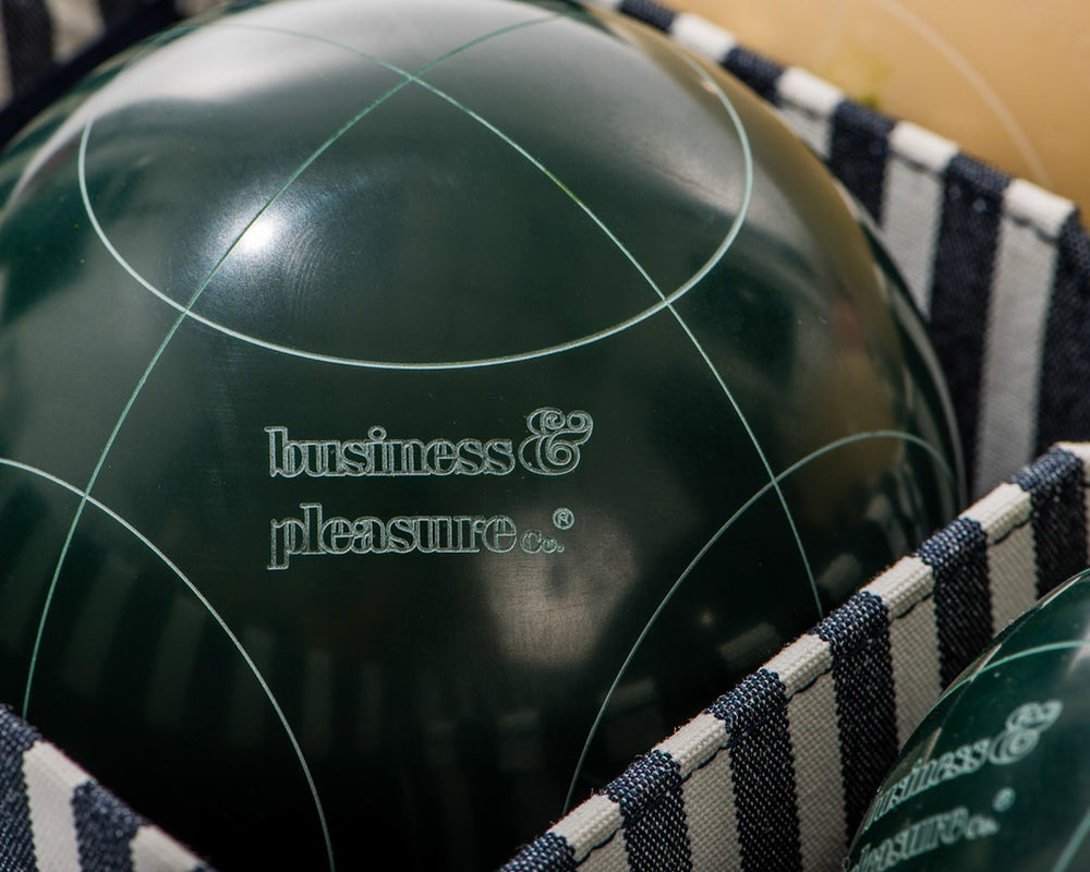 Business & Pleasure | Bocce Ball Set | Antique White