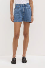 Assembly Label | Boxy Denim Short | Darkstone