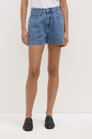 Assembly Label | Boxy Denim Short | Darkstone