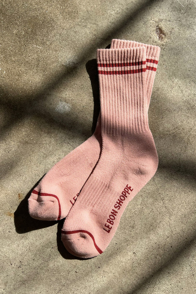Le Bon Shoppe | Boyfriend Sock | Vintage Pink