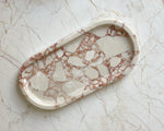 Breccia Marble Oval Tray