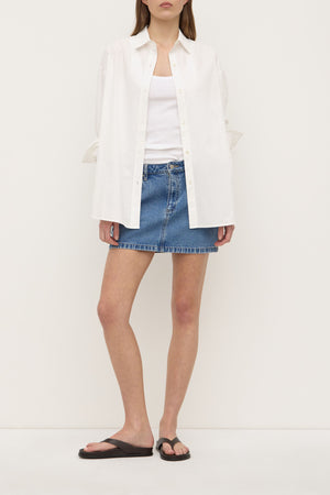 Assembly Label | Callista Denim Mini Skirt | Dark Stone
