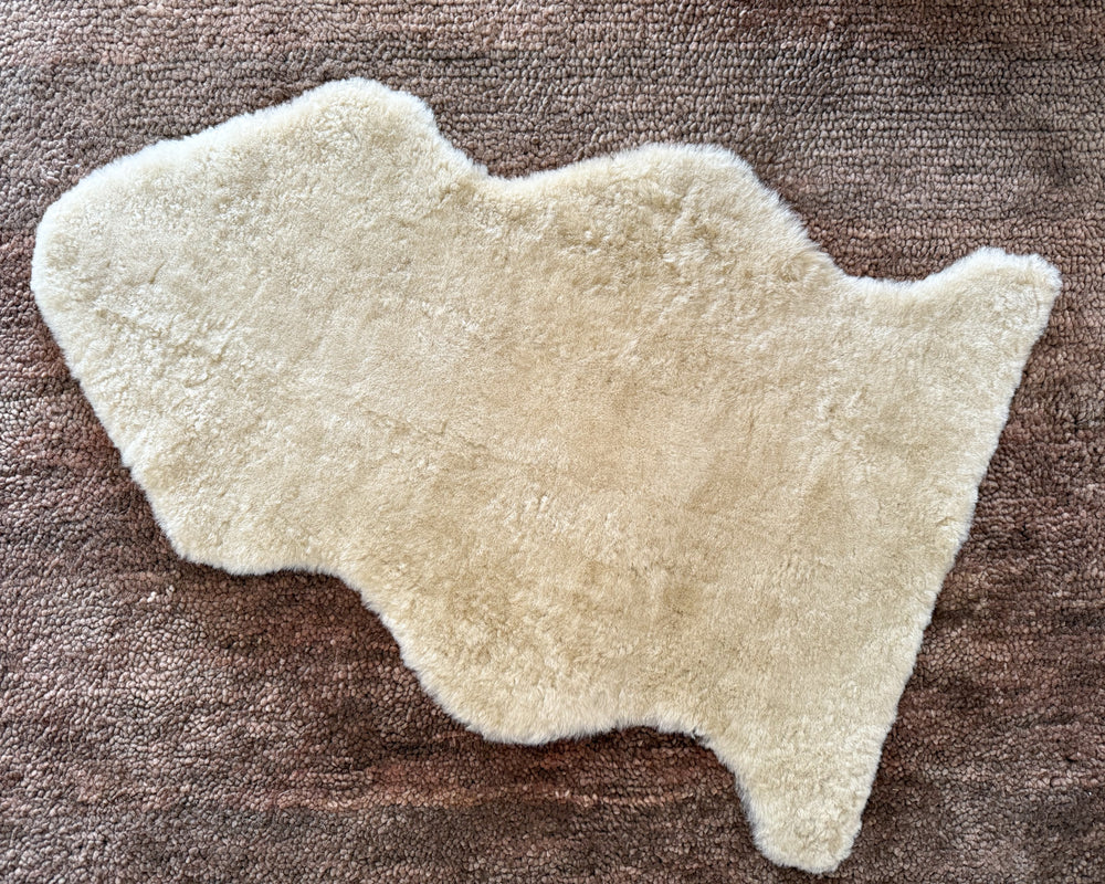 Short Wool Sheepskin | Champagne