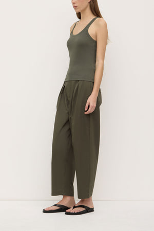 Assembly Label | Charlie Rib Tank | Moss