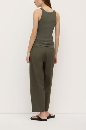 Assembly Label | Charlie Rib Tank | Moss