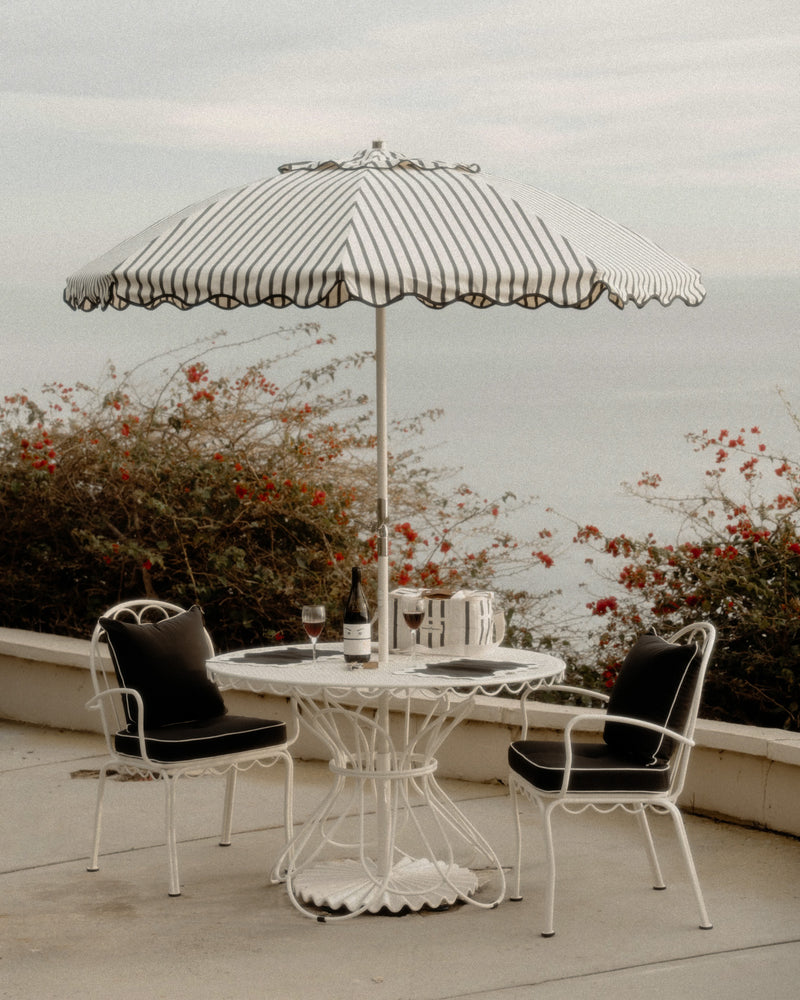 Business & Pleasure | Club Umbrella | Monaco Black Stripe