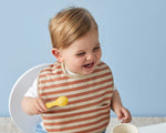 Waterproof Bib | Ginger Stripe