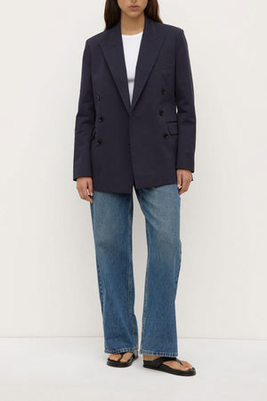 Assembly Label | Ellen Double Breasted Blazer | True Navy