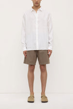 Assembly Label | Everyday Mens Linen Long Sleeve Shirt | White