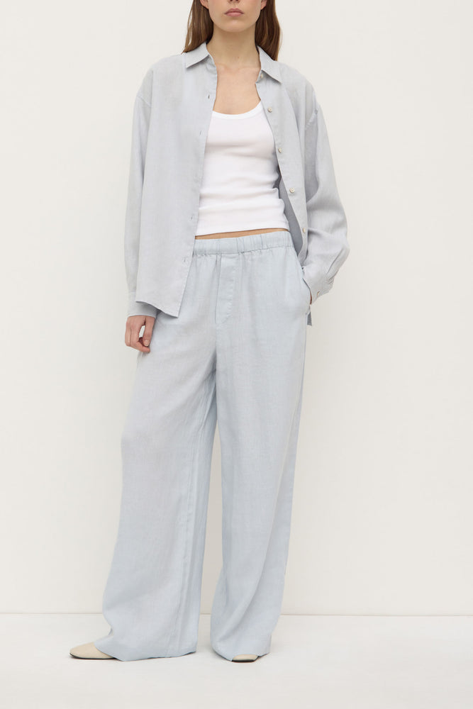 Assembly Label | Everyday Linen Long Sleeve Shirt | Cloud