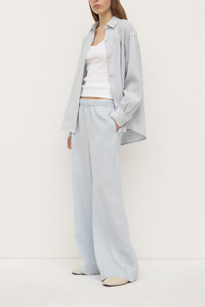 Assembly Label | Everyday Linen Long Sleeve Shirt | Cloud
