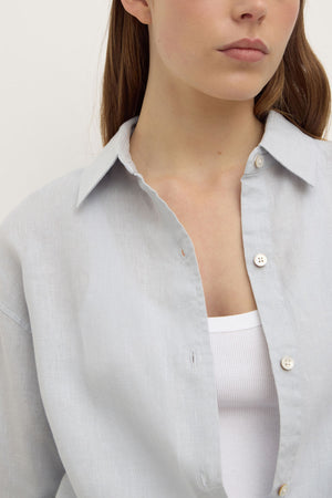 Assembly Label | Everyday Linen Long Sleeve Shirt | Cloud