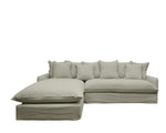 Florence 2.5 Seater Chaise Sofa | Olive