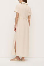 Assembly Label | Heather Silk Blend Shirt Dress | Tapioca