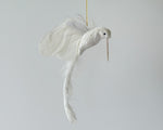 Flying Hummingbird Decoration | White