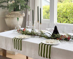 Bauble Linen Table Cloth | White