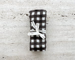 Leni The Label | Muslin Swaddle | Choc Gingham