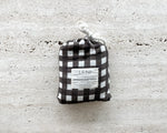 Leni The Label | Fitted Bassinet Sheet | Choc Gingham