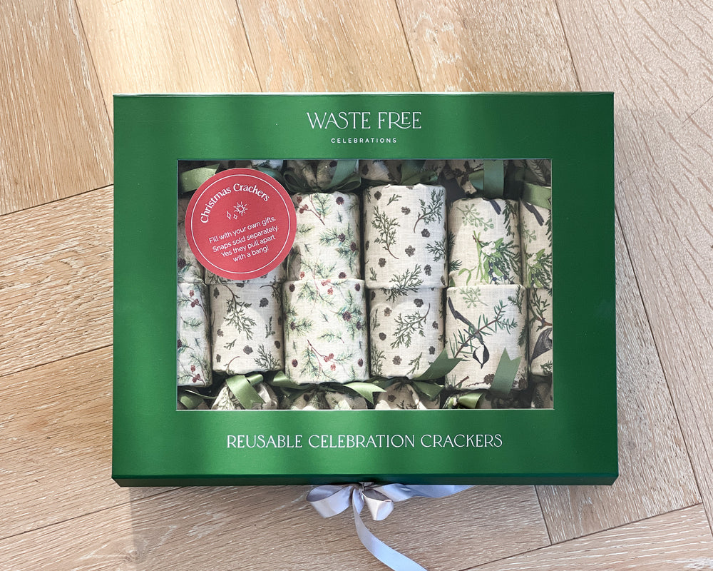 Reusable Christmas Crackers | Set of 6 | Natural Noel