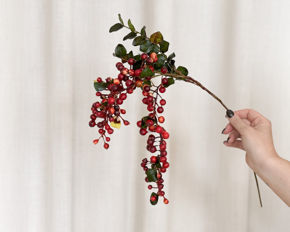 Hanging Red Berry Stem