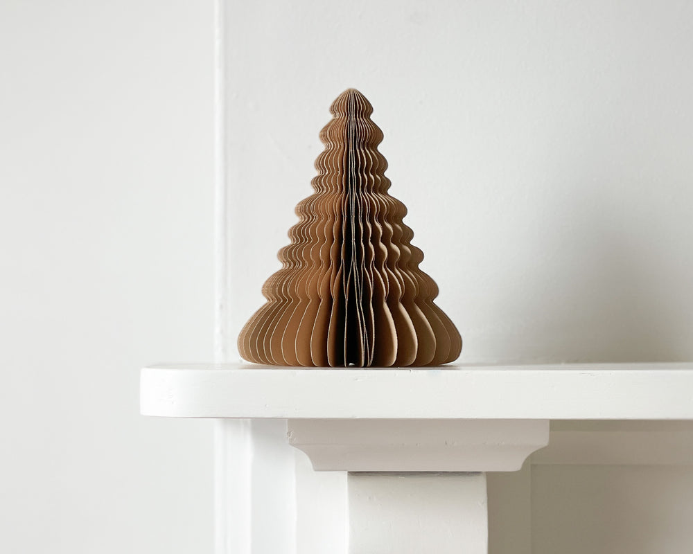 Standing Paper Tree Christmas Decoration | Biscotti | 20cm