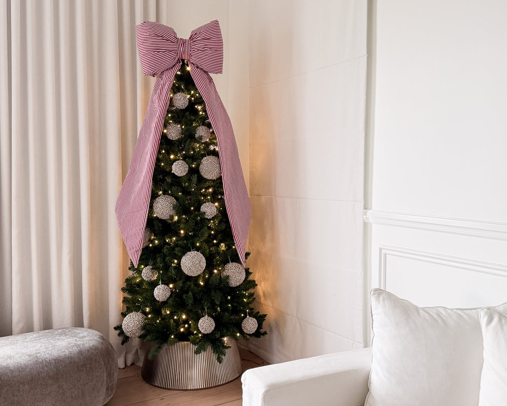 Luxe Bow | Peppermint Stripe