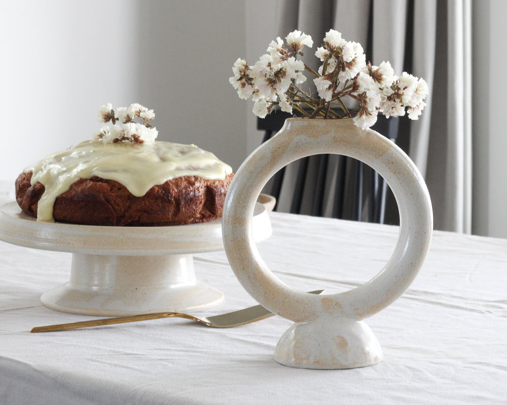 Ring Vase | Satin White