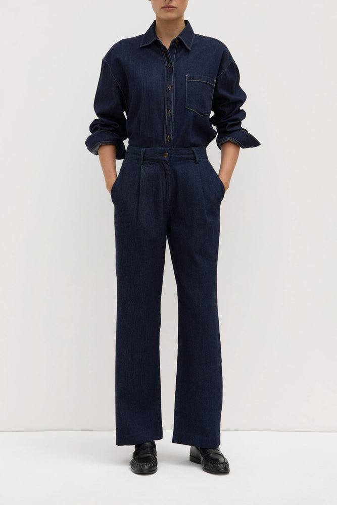 Assembly Label | Kiera Recycled Denim Pleat Front Pant