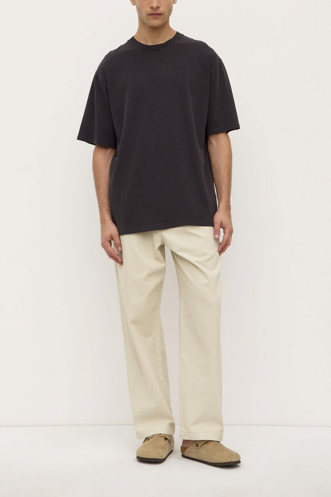 Assembly Label | Knox Organic Oversized Tee | Washed Black